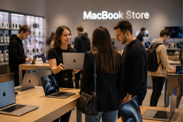 Покупатели магазина MacBook Store